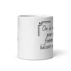 Mug "On a créé l'alcool..." | Cadeau Humour Femme Apéro