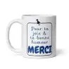 Mug "Merci pour ta Bonne Humeur" | Cadeau Bleu Sérénité
