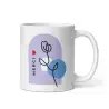 Mug "Merci" Floral Mauve | Cadeau Doux & Tendre de Remerciement
