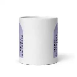 Mug "Merci Maîtresse" Tulipe | Cadeau Raffiné Lavande