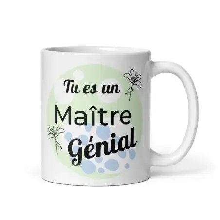 Mug "Maître Génial" | Cadeau Maître Chouette & Gentil