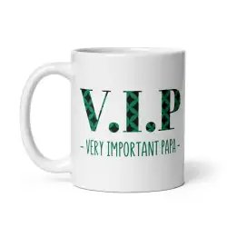 Mug "V.I.P. Very Important Papa" | Cadeau Papa Vert Original