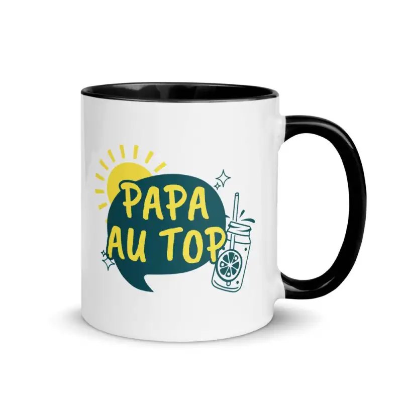 Mug "Papa au Top" | Cadeau Papa Cool & Fun