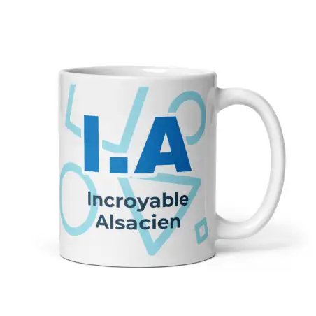 Mug "Incroyable Alsacien" I.A. | Cadeau Humour Alsace