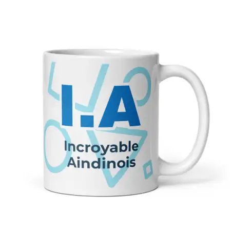 Mug "Incroyable Aindinois" I.A. | Cadeau Humour Ain (01)