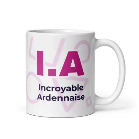 Mug "Incroyable Ardennaise" I.A. | Cadeau Humour Femme Ardennes (08)