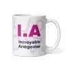 Mug "Incroyable Ariégeoise" I.A. | Cadeau Humour Femme Ariège (09)