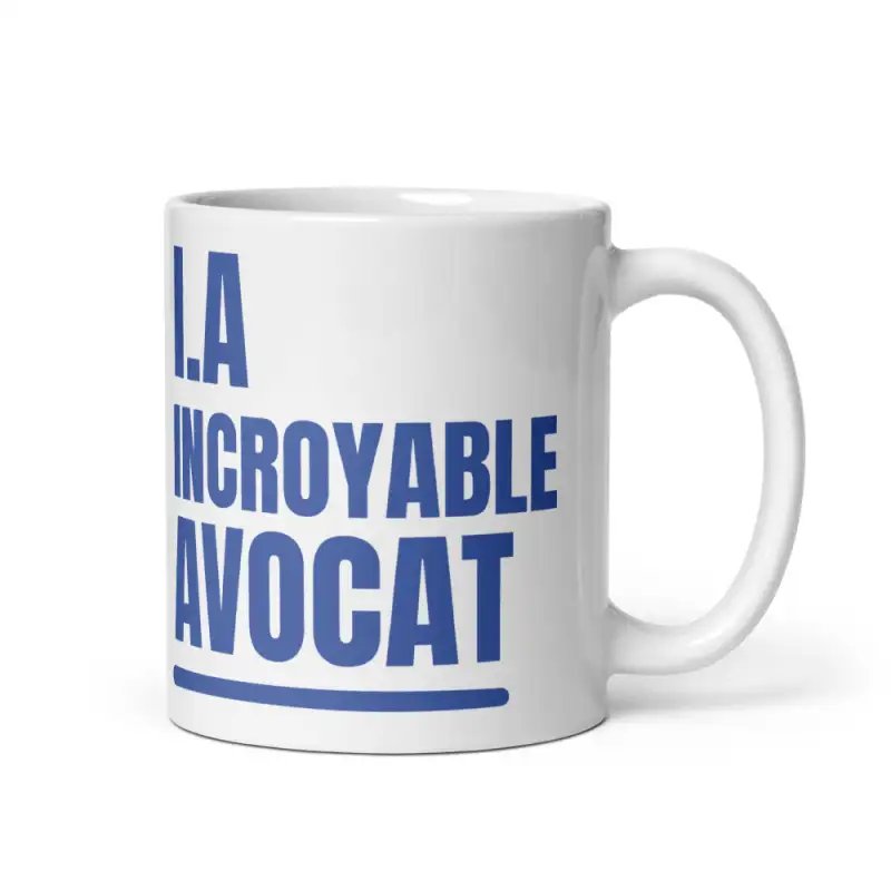 Mug "Incroyable Avocat" I.A. | Cadeau Humour pour Avocat, Droit