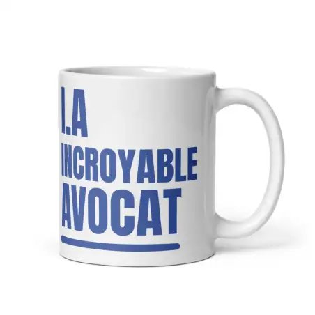 Mug "Incroyable Avocat" I.A. | Cadeau Humour pour Avocat, Droit