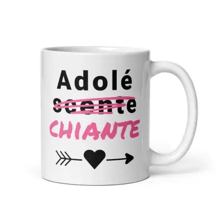 Mug "Adoles-chiante" I.A. | Cadeau Humour Ado Fille