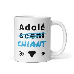 Mug "Adoles-chiant" I.A. | Cadeau Humour Ado Garçon