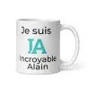 Mug Prénom "Incroyable Alain" I.A. | Style Design Turquoise