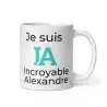 Mug Prénom "Incroyable Alexandre" I.A. | Style Design Turquoise