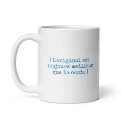 Mug Prénom "Incroyable Adrien" I.A. | Style Bleu Bicolore