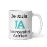 Mug Prénom "Incroyable Adrien" I.A. | Style Design Turquoise