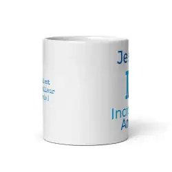 Mug Prénom "Incroyable Angelo" I.A. | Style Bleu Bicolore