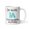 Mug Prénom "Incroyable Achille" I.A. | Style Design Turquoise