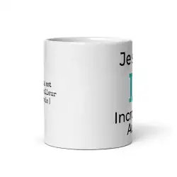 Mug Prénom "Incroyable Aubin" I.A. | Style Design Turquoise