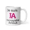 Mug Prénom "Incroyable Anouk" I.A. | Style Rose Pétillant