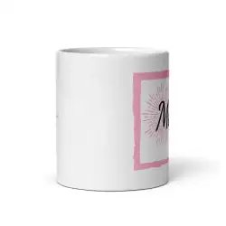 Mug "Merci" Style Carte | Cadeau Remerciement Rose