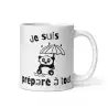 Mug Panda "Je suis préparé à tout" | Cadeau Humour Matin
