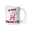 Mug Panda "Je suis préparé à tout" | Version Rose Mignonne