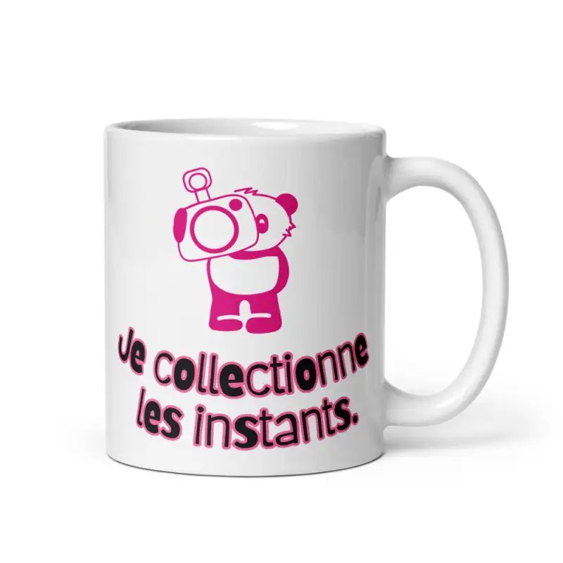 Mug Panda "Chantage Éventuel" | Cadeau Mignon Rose