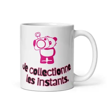 Mug Panda "Chantage Éventuel" | Cadeau Mignon Rose
