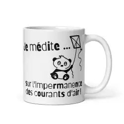 Mug Panda "Je médite..." | Cadeau Humour & Philosophie