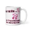 Mug Panda "Je médite..." | Cadeau Mignon & Rêveur Rose