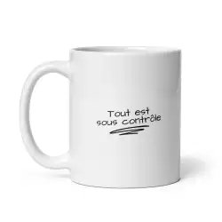 Mug Panda "Tout va bien" | Cadeau Humour Bureau & Stress