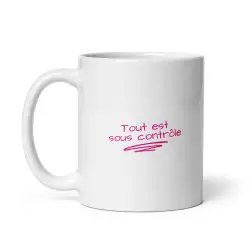 Mug Panda "Tout va bien" | Cadeau Mignon & Drôle Rose