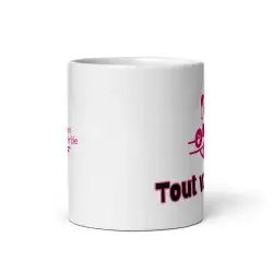 Mug Panda "Tout va bien" | Cadeau Mignon & Drôle Rose