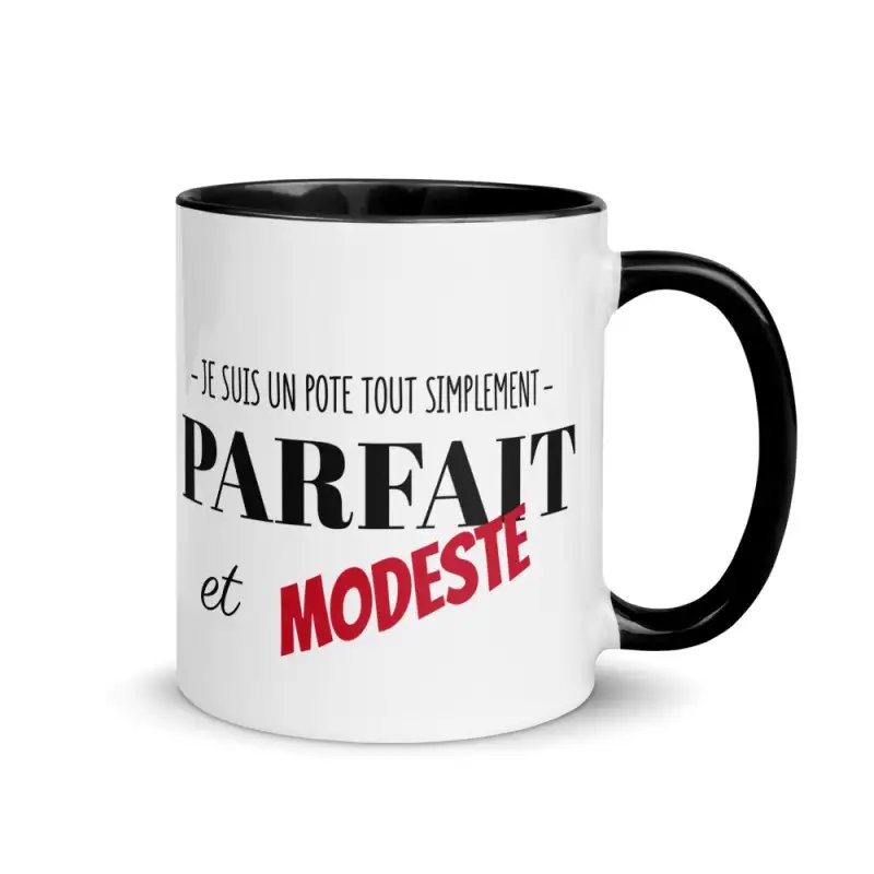 Mug "Pote Parfait et Modeste" | Cadeau Humour Meilleur Ami