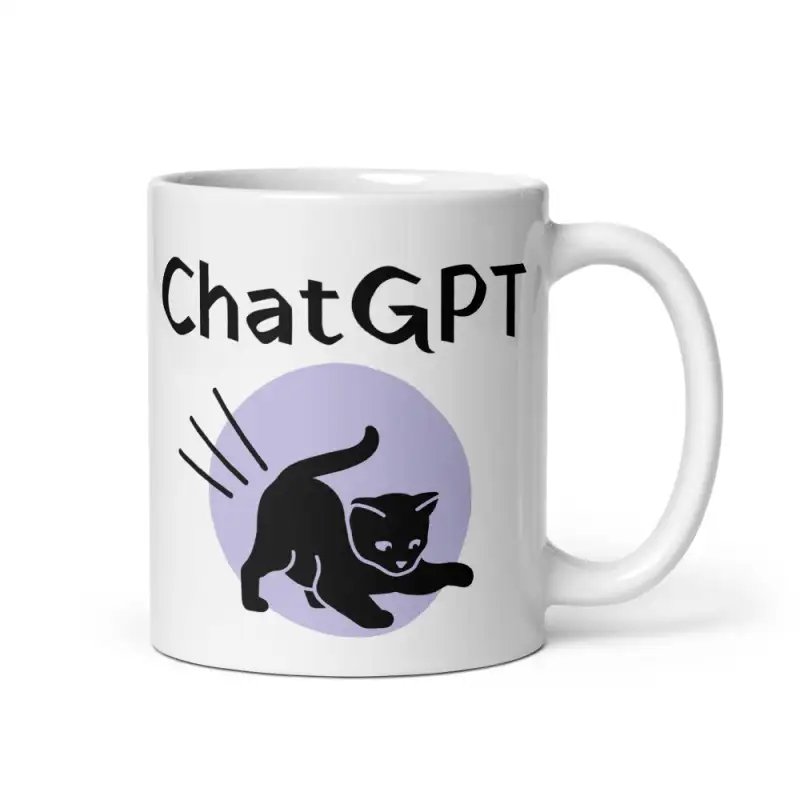 Mug "Chat GPT" | Cadeau Mignon & Drôle Mauve