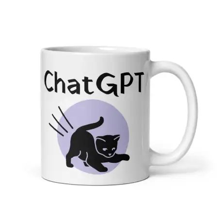 Mug "Chat GPT" | Cadeau Mignon & Drôle Mauve
