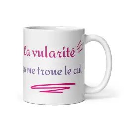 Mug "La vulgarité..." | Cadeau Humour Sarcastique Mauve
