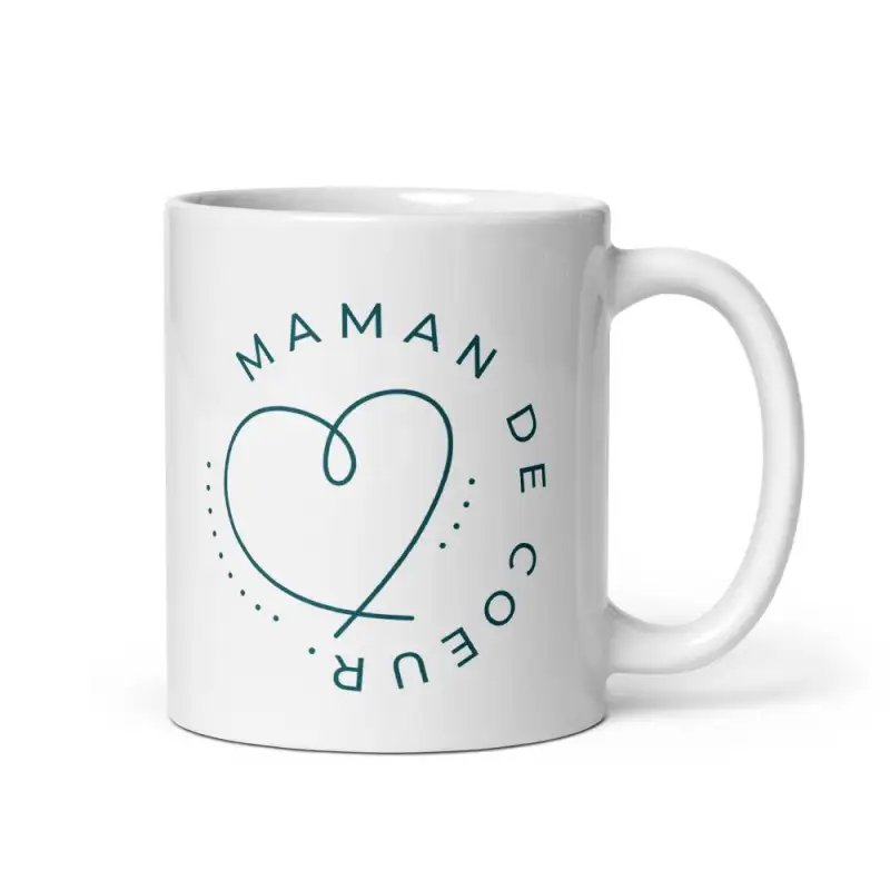 Mug "Maman de cœur" | Cadeau Belle-mère & Maman d'Adoption
