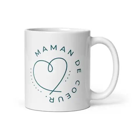 Mug "Maman de cœur" | Cadeau Belle-mère & Maman d'Adoption