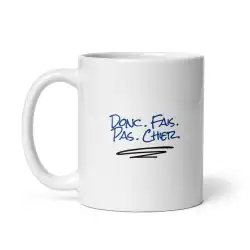 Mug "Ma patience est plus courte..." | Cadeau Humour Impatient