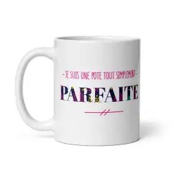 Mug Pote Parfaite | Idée Cadeau Fun et Colorée pour une Super Pote