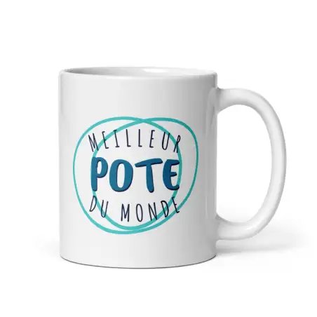 Mug Meilleur Pote du Monde | Le Trophée Turquoise du Meilleur Ami