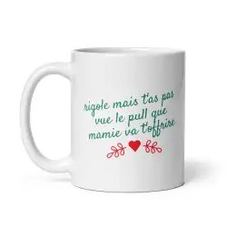 Mug Humour Noël Chat | Le Pull de Mamie | E-kado