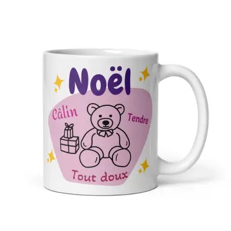 Mug de Noël Nounours Tendre | Cadeau Tout Doux et Câlin | E-kado
