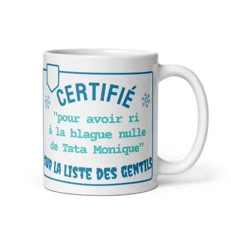 Mug Humour Noël Gentil | Rire à la Blague Nulle | E-kado