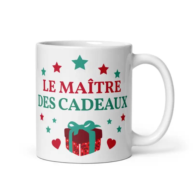 Mug Maître des Cadeaux de Noël | Cadeau pour Maman | E-kado