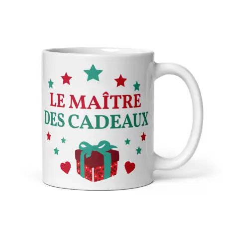Mug Maître des Cadeaux de Noël | Cadeau pour Maman | E-kado