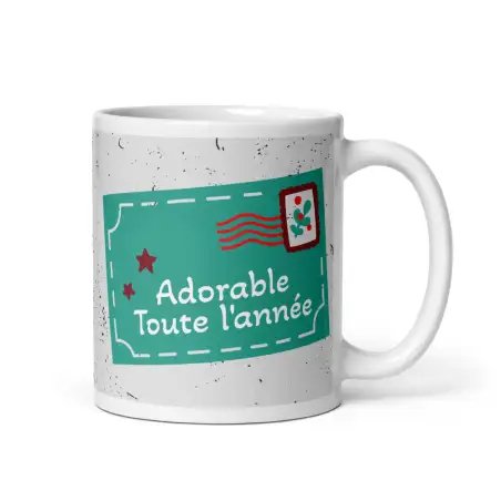 Mug Humour Noël "Adorable Toute l'Année" | Cadeau Impertinent