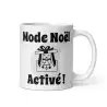 Mug Mode Noël Activé | Lapin Mignon Noir et Blanc | E-kado