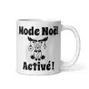 Mug Mode Noël Activé | Renne Design Noir et Blanc | E-kado